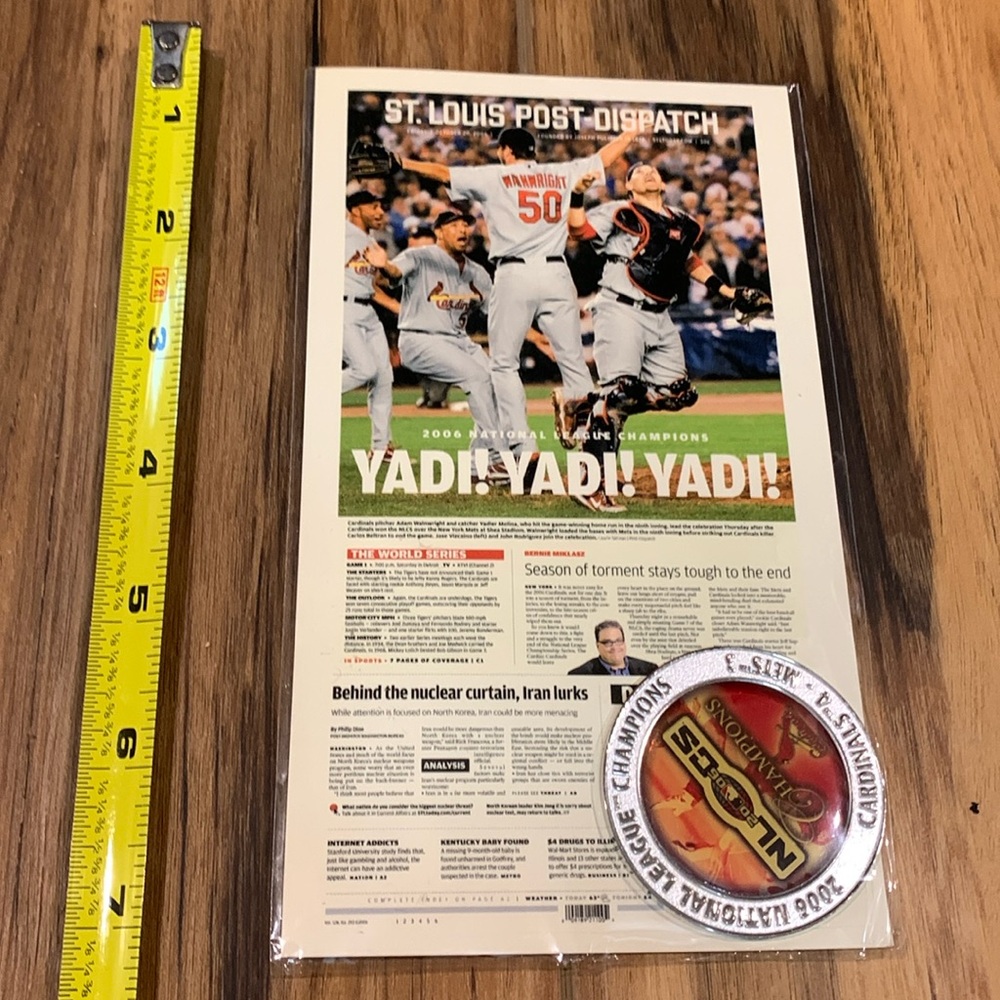 St Louis Cardinals World Series 2006 commemorative coin in original plastic